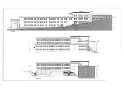 Schule, Plan, Ansicht Nord