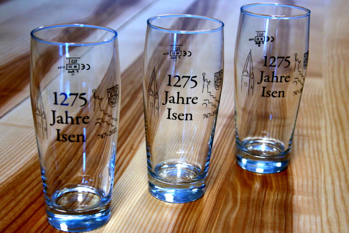 Isen Bier Gläser , 1275 Jahrfeier